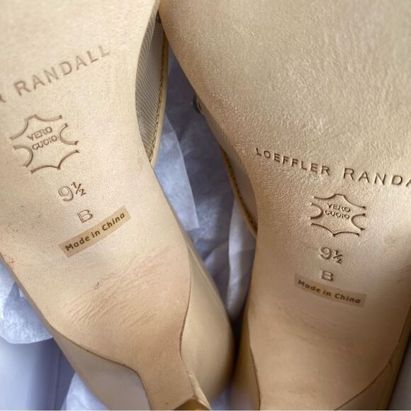 NEW Loeffler Randall Paloma Mules heels shoes Cream rhinestones Revolve 9.5 - Picture 11 of 13